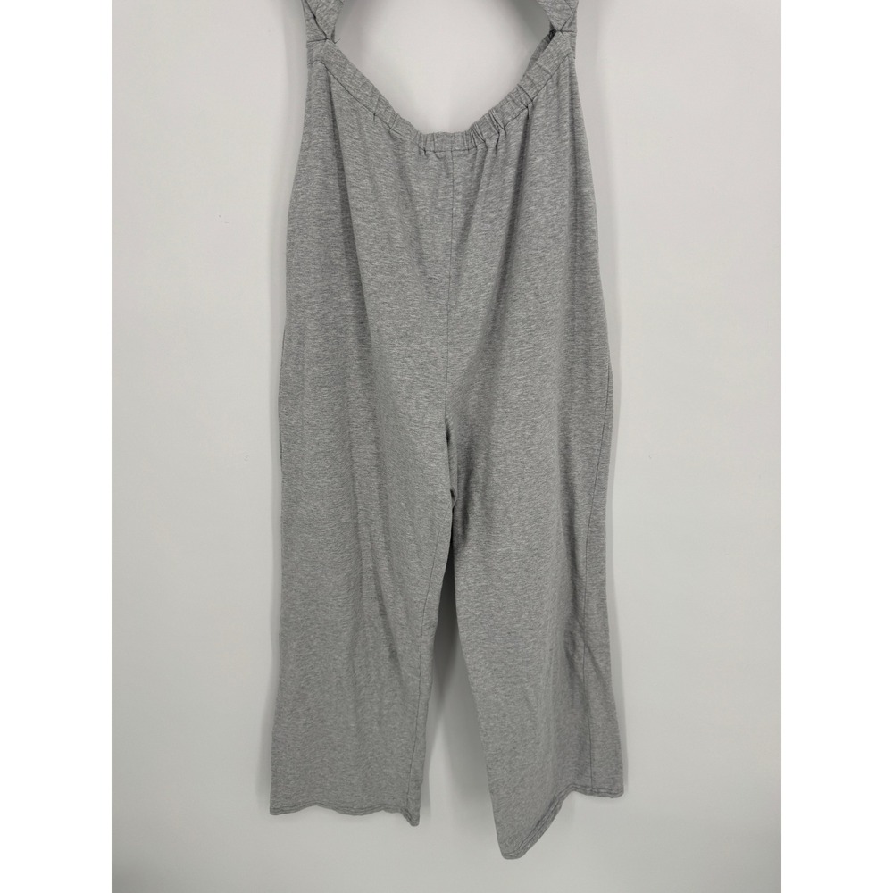 Free People Movement Hot Shot Interval Cut Out Jumpsuit Medium Grey Athleisure - Picture 5 of 12